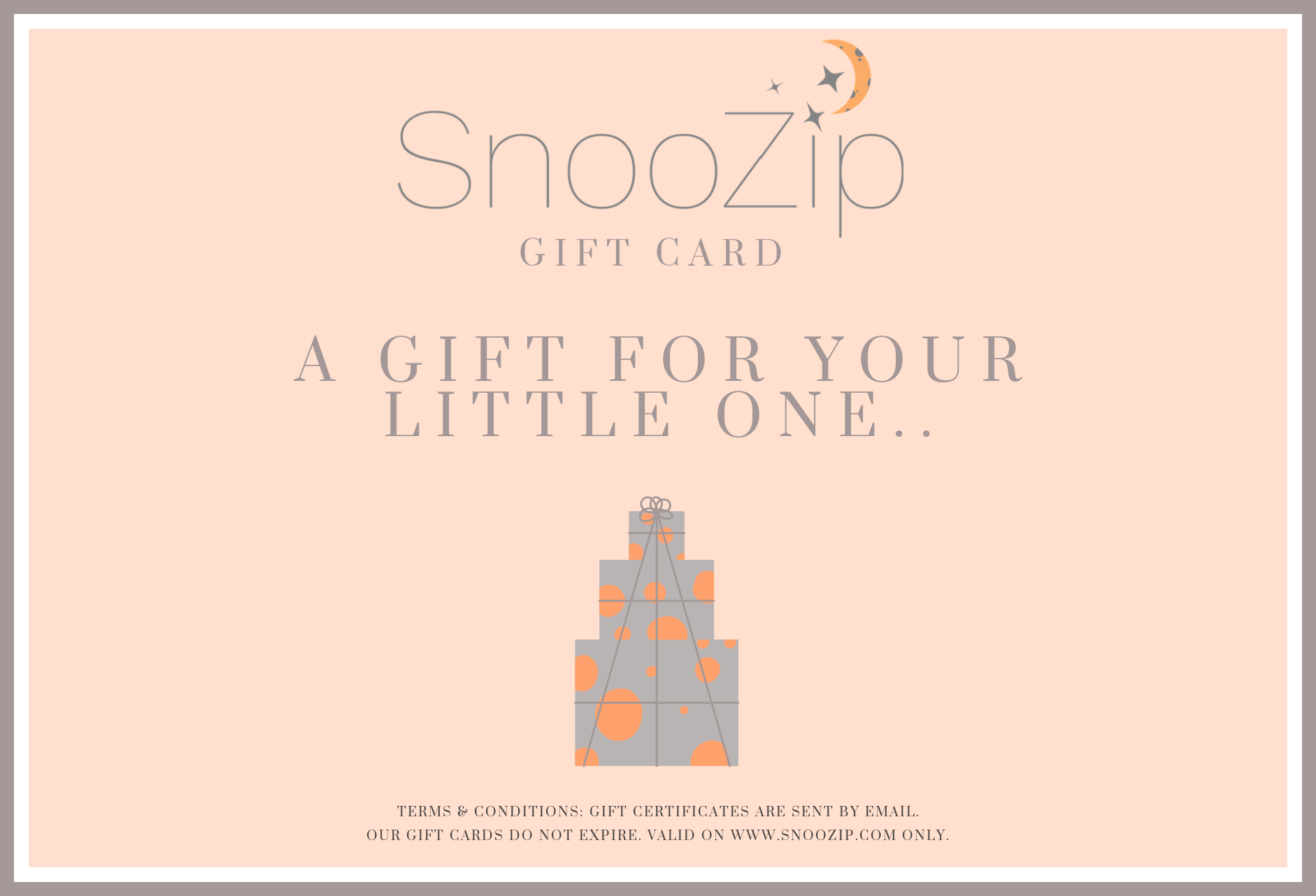 Snoo gift card hotsell