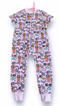 Load image into Gallery viewer, Purple Movie Night Kids Onesie