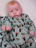Load image into Gallery viewer, Sláinte Santa Christmas Cheers Baby Onesie