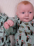Load image into Gallery viewer, Sláinte Santa Christmas Cheers Baby Onesie