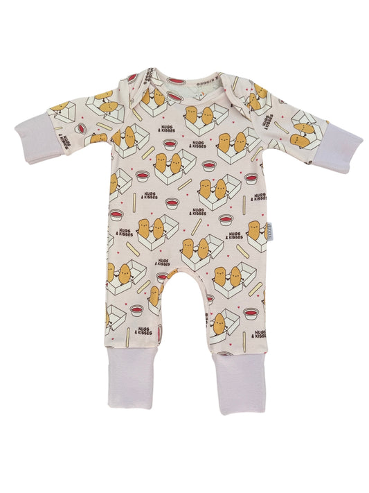 Nugs & Kisses Onesie (pale pink)
