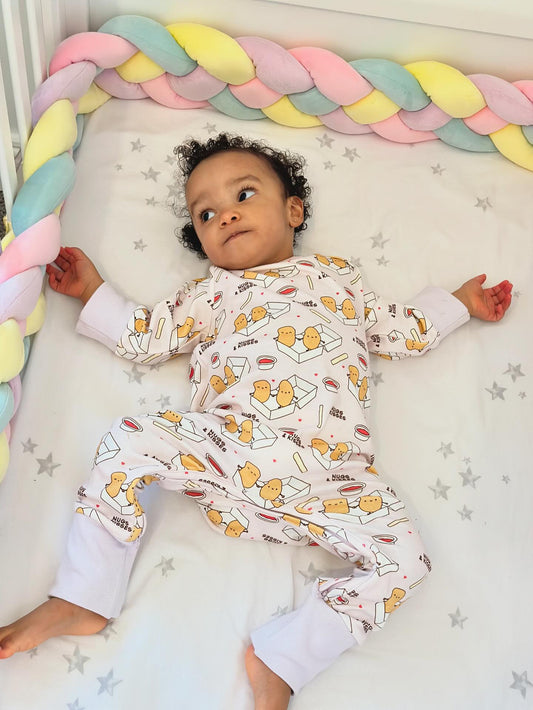 Nugs & Kisses Onesie (pale pink)