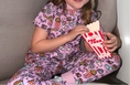 Load image into Gallery viewer, Purple Movie Night Kids Onesie