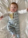 Load image into Gallery viewer, Bunny/Happy Reversible Dungarees & Bodysuit (no gift box)