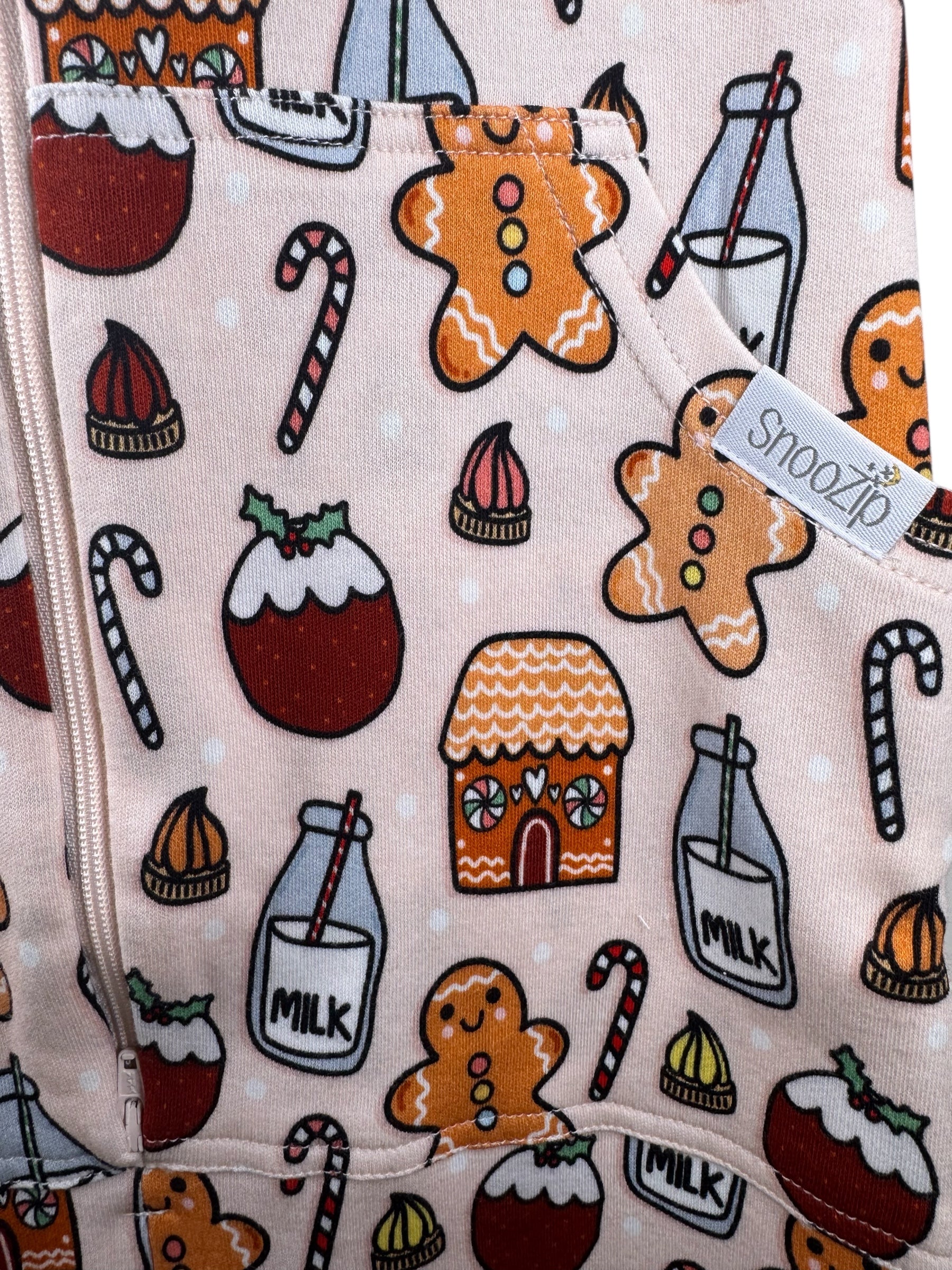 Milk & Cookies Christmas Adult Onesie