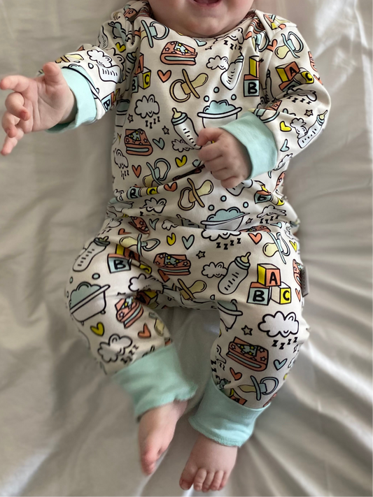 Bath, Bottle, Bed Onesie