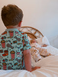 Load image into Gallery viewer, Blue Movie Night Kids Onesie
