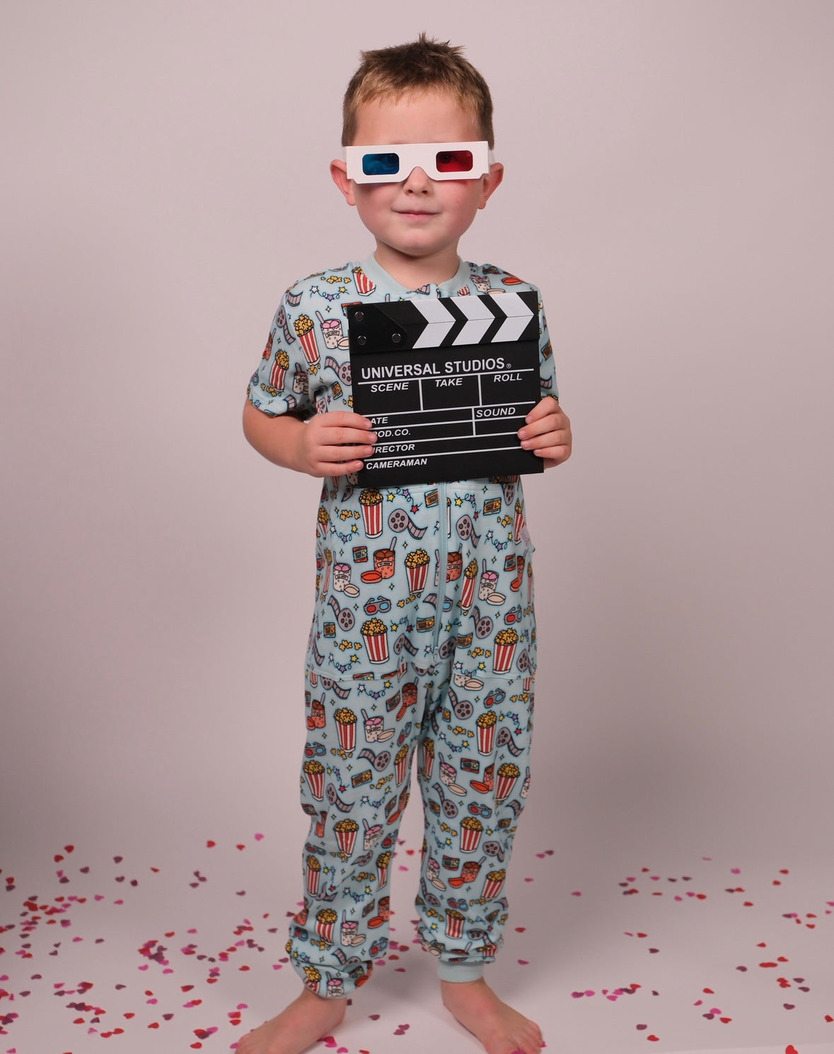 Movie Night Kids Onesie (Blue)