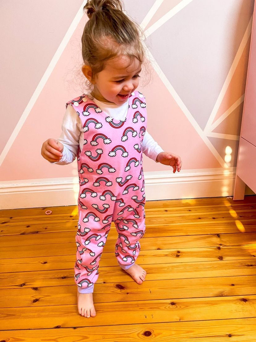 Love is Sweet Reversible Dungarees & Bodysuit (NO GIFT BOX)