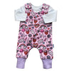 Love is Sweet Reversible Dungarees & Bodysuit (NO GIFT BOX)